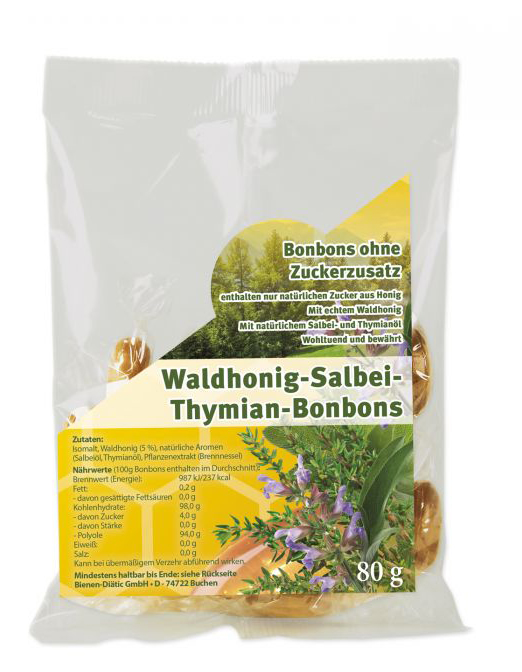 Waldhonig-Salbei-Thymian-Bonbons 80 g