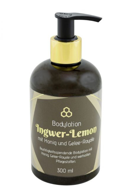 Ingwer-Lemon-Bodylotion mit Honig und Gelée Royale 300 ml